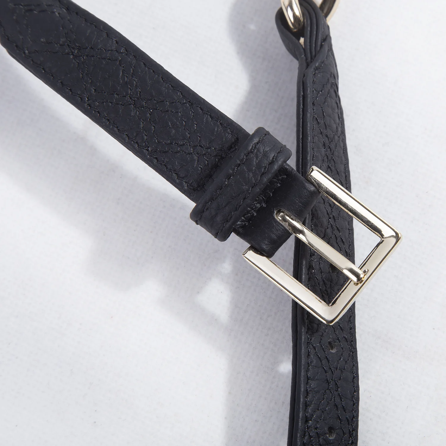 Fashion Waist Belt Body Chain Slender Genuine Leather Luxury Metal Belt with Leather