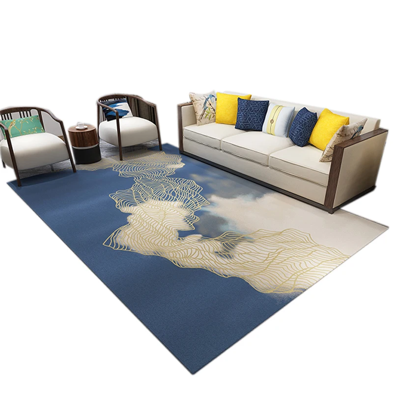 Luxury Chinese room home center imitate cashmere 3D rugs living room carpet online