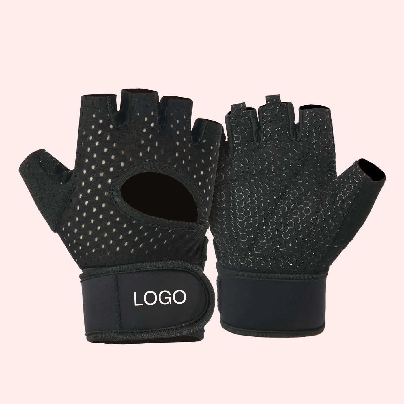 Factory Wholesale Custom Logo Weightlifting Gloves For Gym Half Finger Sports Training Workout Gym Gloves Women Men