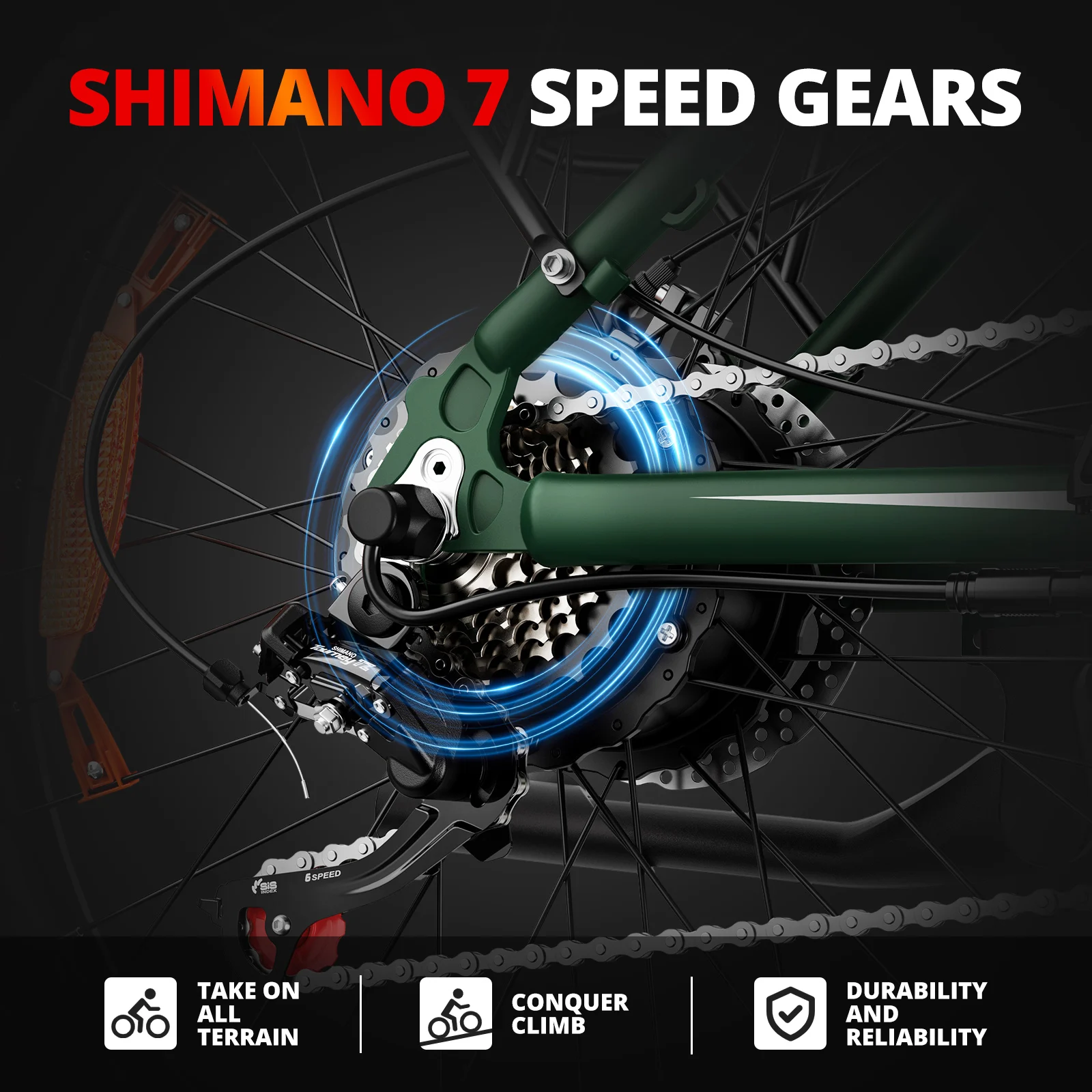 EU USA Warehouse F26 Electric Mountain Bike 1000W 48V 26*4 inch Fat tire E Bike with APP Electric City Bike Dirt Bicycle Fatbike