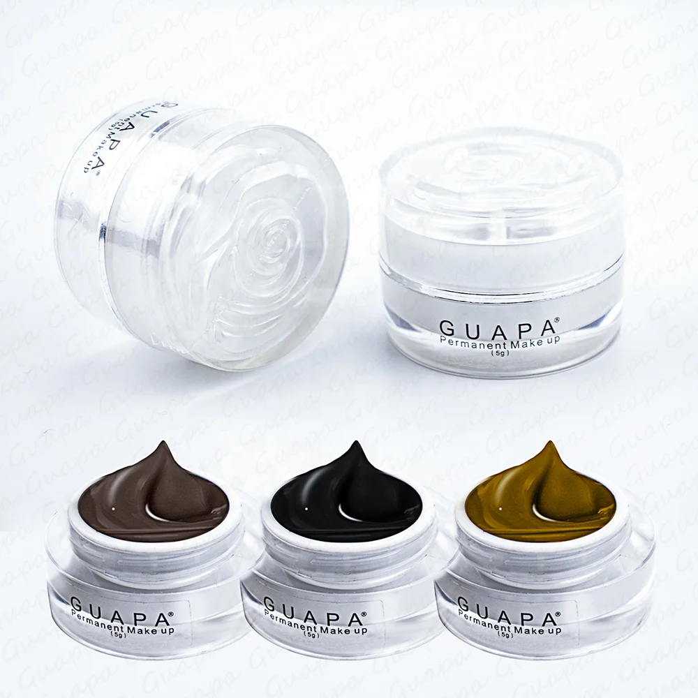 GUAPA Eyebrow Pigment Microblading Makeup Pigment Tattoo Ink Paste Brows Pigment for Microblading Microshading Tattoo