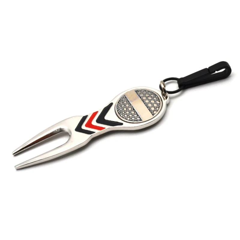 Custom Metal Magnetic Ball Marker and Divot Repair Tool Keychain Golf Accessories for Men