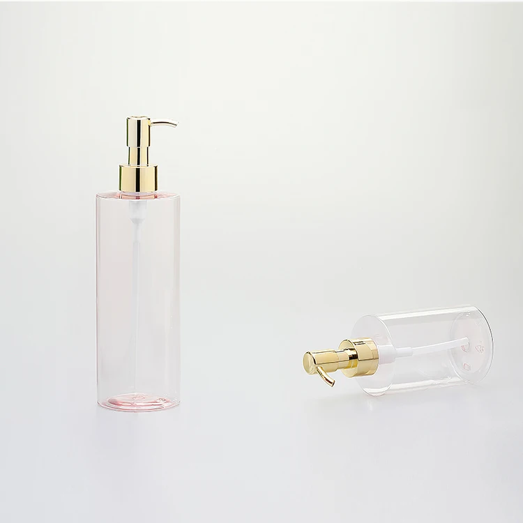 Custom 200 ml 250ml 300ml 400ml Luxury Empty Plastic PET Cosmetic Packaging Body Wash Lotion Bottle For Skin Care Dispenser