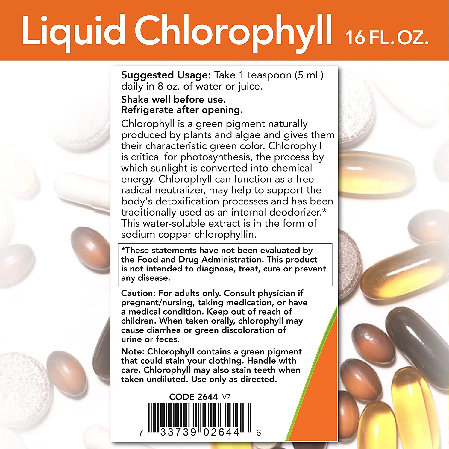 Liquid Chlorophyll Drops Essential Oil Skin Soothing Massage Oil Plant Supplement