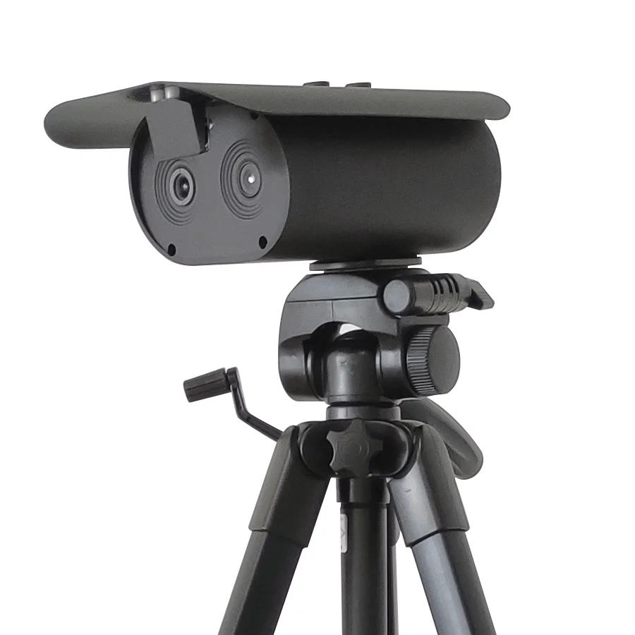 Thermal CCTV Camera System Temperature Measurement build in black body Thermometer Face Recognition Terminal for Hall Plaza