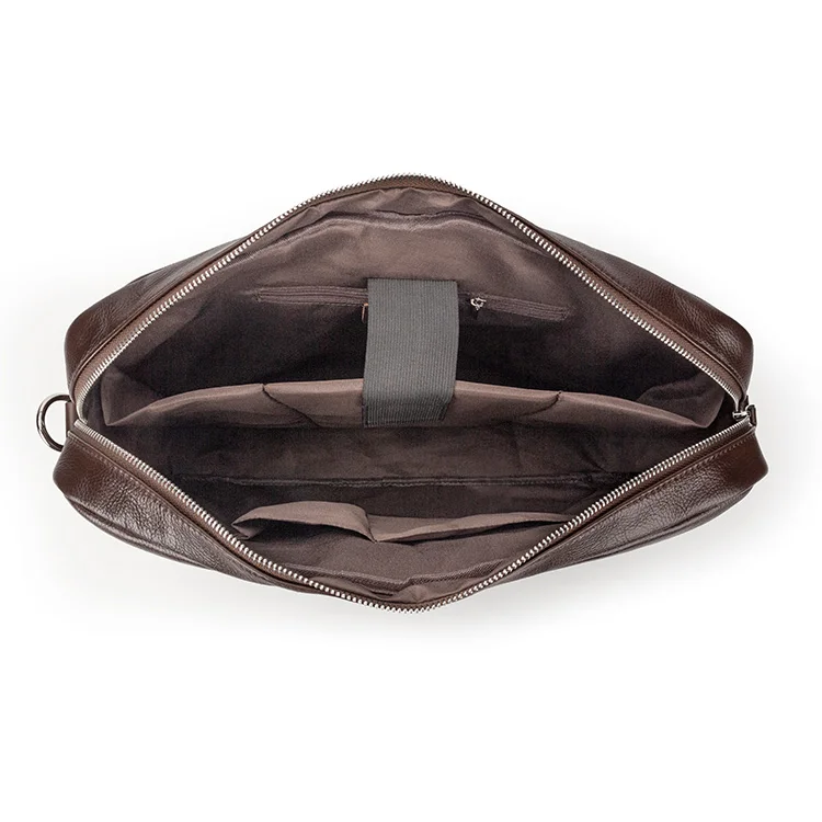 Custom Genuine Leather Bag For Men Business Handbag Shoulder Messenger Bags Men Office Laptop Bag Leather Briefcases