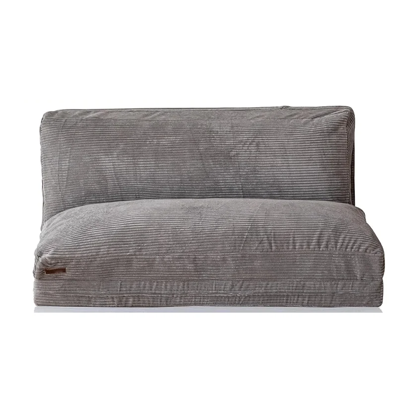 Extra Thick Long Floor Sofa Corded Washable Cover Nature Folding Bean Bag Bed for Adults