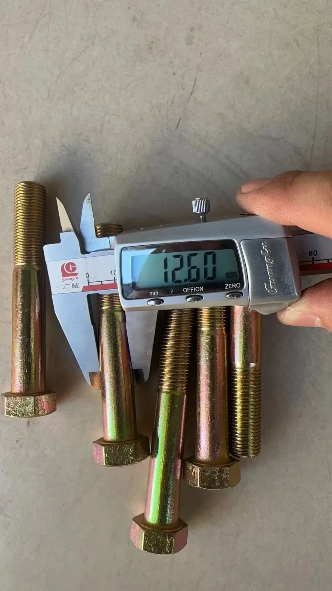 2024 Factory Hot Sale  HEX BOLT With Yellow Zinc Plated UNC UNF Grade 5 Grade 8  ANSI/ASME B18.2.1