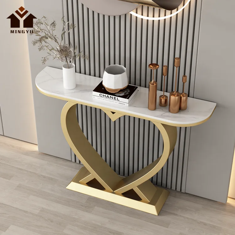Nordic Heart Shape Console Table Ins Popular Decoration Large Capacity Sideboard Keep Things In Order Dressing Table Durable