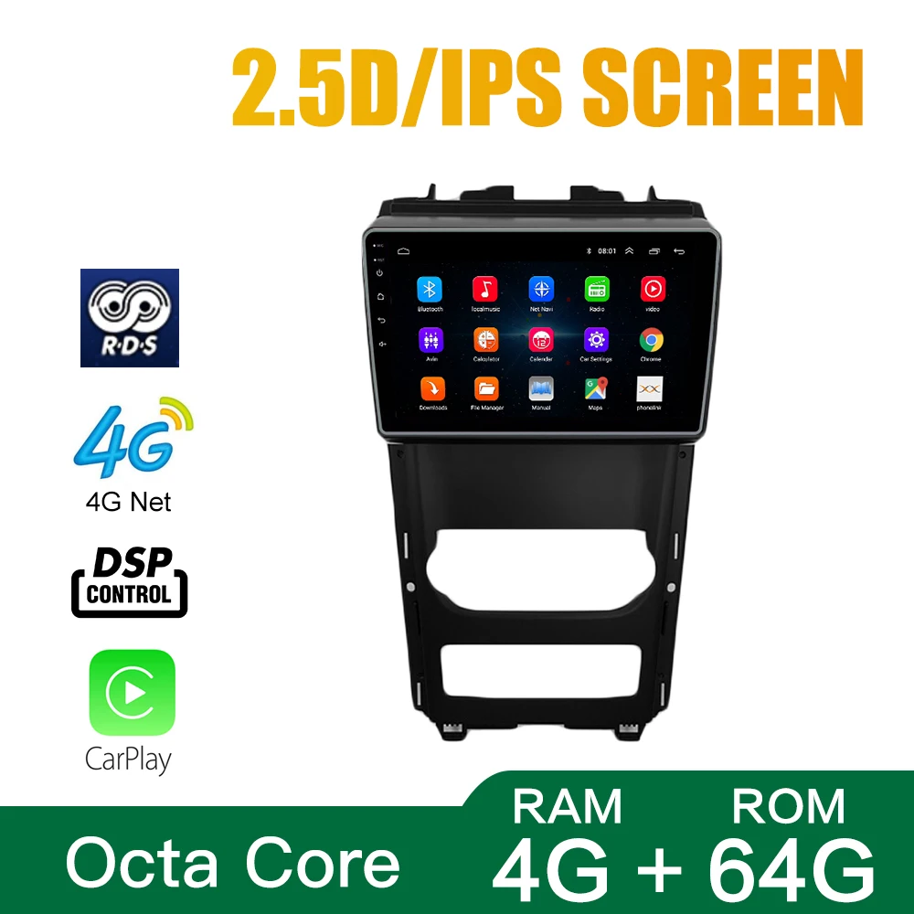 For Mahindra XUV 500 Stereo Headunit Device 2 Double Din Quad Octa-Core Android GPS Navigation Carplay Automotive Radio