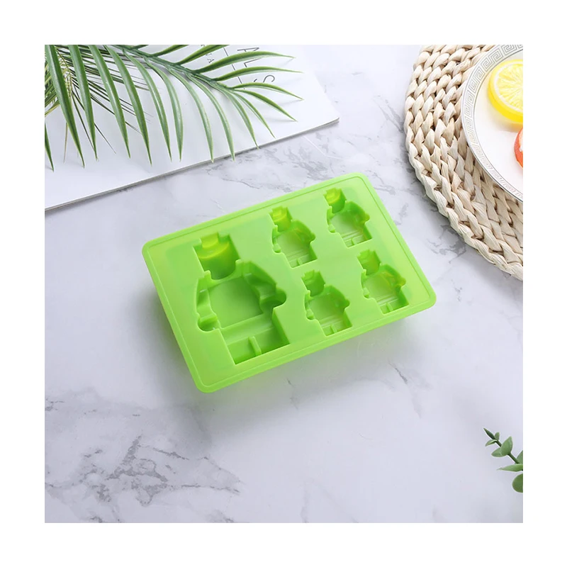 Most Popular In 2022 DIY 5 Even Chocolate Fondant Ice Making 3D Robot Chocolate Silicone Molds