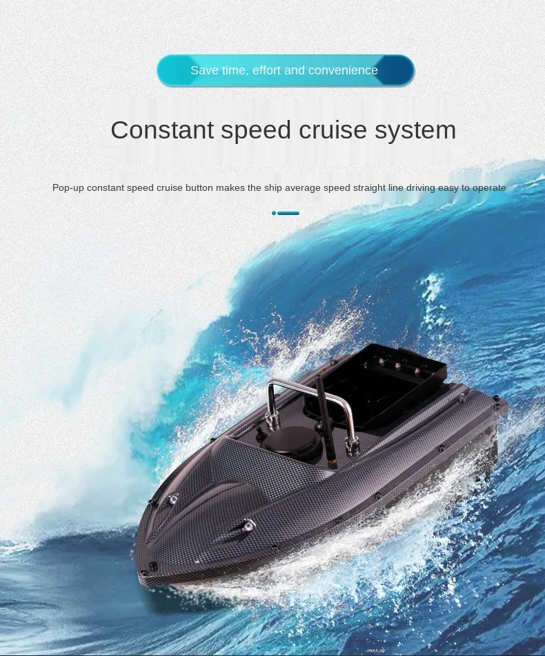 Popular Electronic Boat ABS Plastic RC 500m Carp Fishing Bait Boat GPS Toy Fish Finder Bait Boat