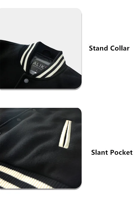 Custom Logo Mens Embroidered Letterman Jacket Quilted Padded Varsity Jacket With PU Leather Sleeve Baseball Jacket Coat for Man