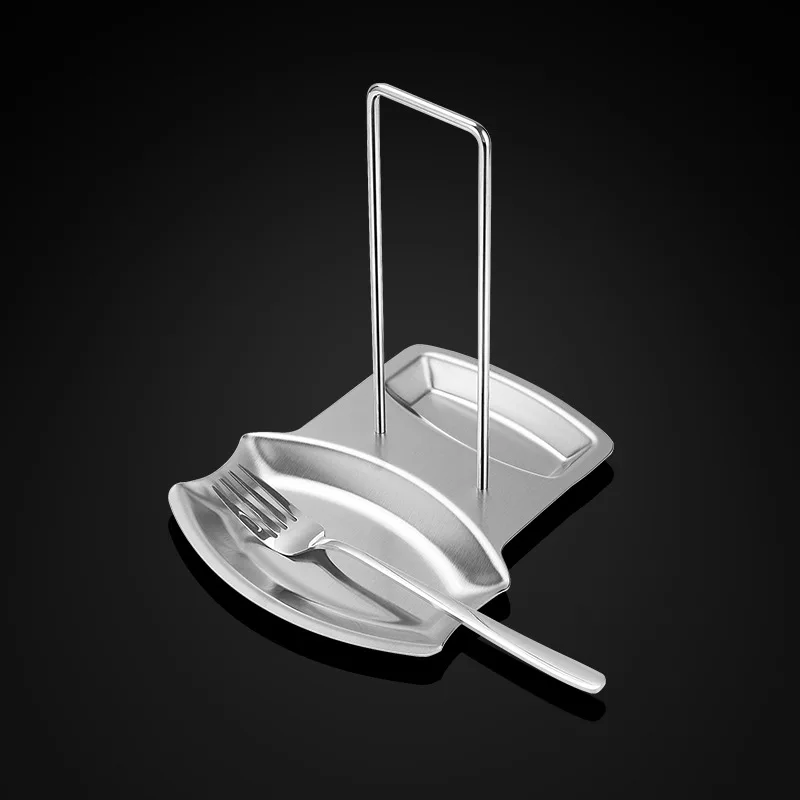 Professional Kitchen Tools Stainless Steel Multifunctional Pot Lid and Spoon Holder