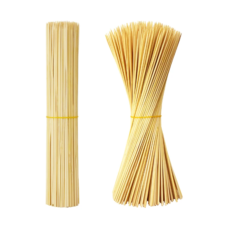 Biodegradable Skewer Disposable Barbecue BBQ Bamboo Skewers Meat Food Meatballs Wood Sticks