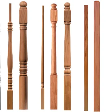 Modern House  Stair Pillar Design Balustrades Wood Plastic Composite Wpc Railing Accessories Staircase Handrails