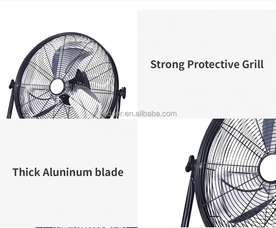 30-foot wide metal floor fan