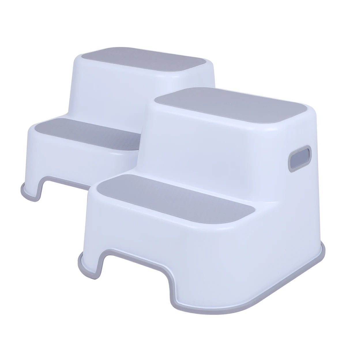 Non-slip design plastic Two step stool for toddlers dual height step stool baby kids toilet stool
