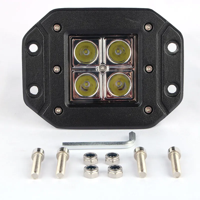 4 Inch Car Working Driving Combination Light 12V High Efficiency Cooling Aluminum Housing LED Work Lights For Off-Road Vehicles