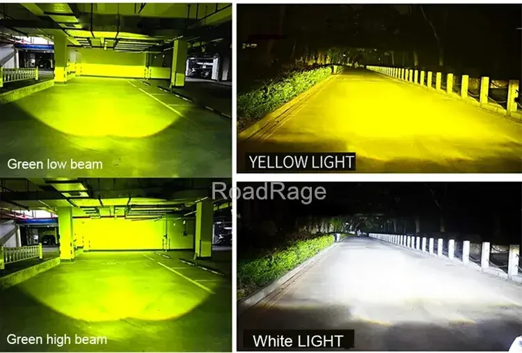 Bi Led Fog Light Projector Lens for Malibu Buick Regal Cadillac SRX Low high Laser beam Bifocal fog lamp Waterproof