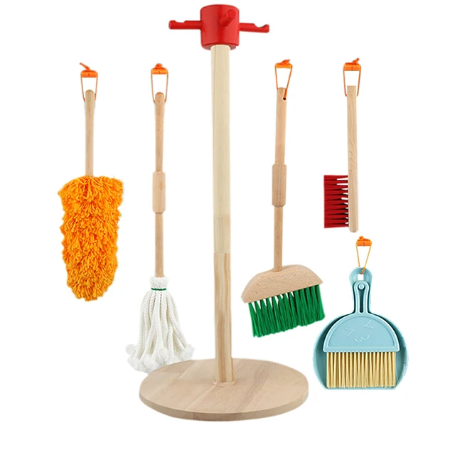 Sell Well Wooden Cleaning set Tools House Sweeping Baby Preschool Educational Toys For Kids