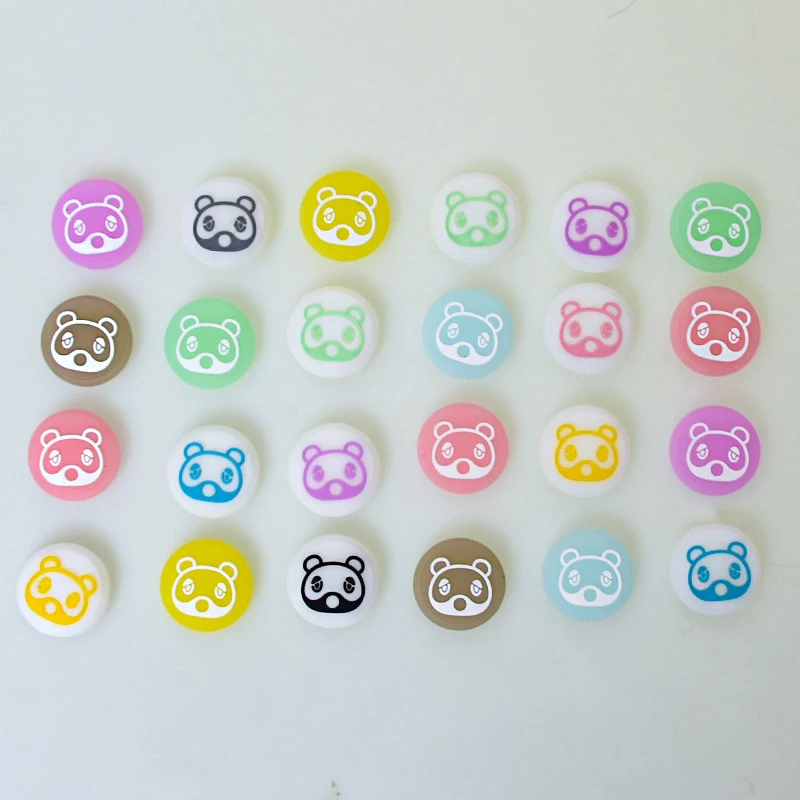 Cute Bear Design Controller Thumb Grips Game Accessories For Nintendo Switch Joycon Thumbstick Cover