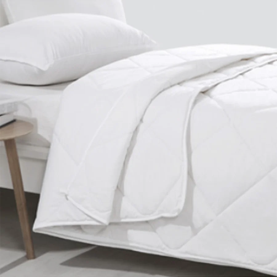Hotel Home Four Seasons Polyester Microfiber White Duvet Comforter Set Winter Quilt