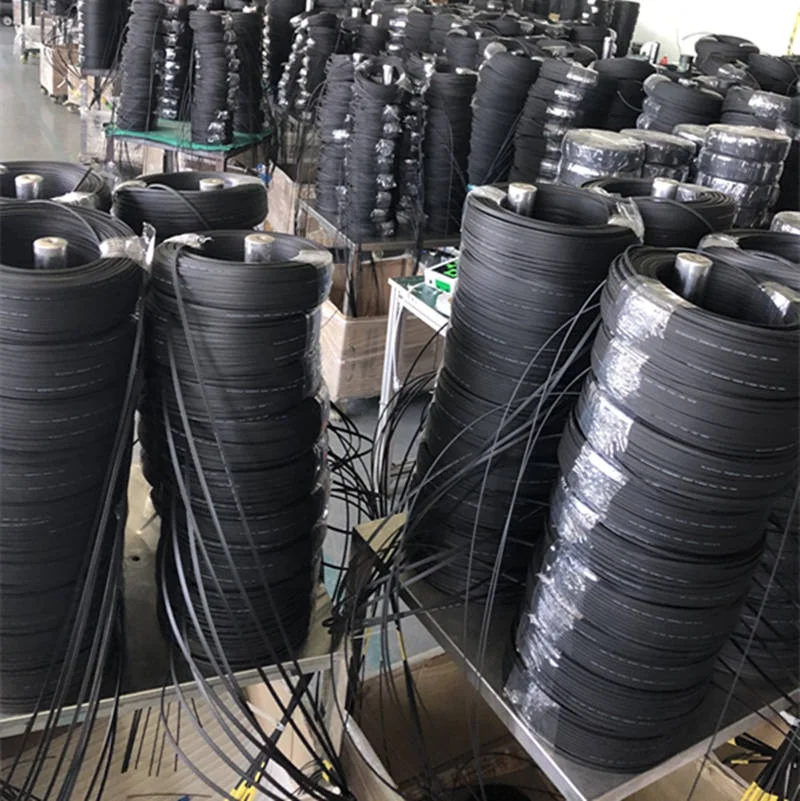 Ftth 1 2 core 2mm*5mm FRP Steel wire Indoor Outdoor Fiber Optic Cable Patch Cord SC APC UPC G657A LSZH Ftth Drop Cable