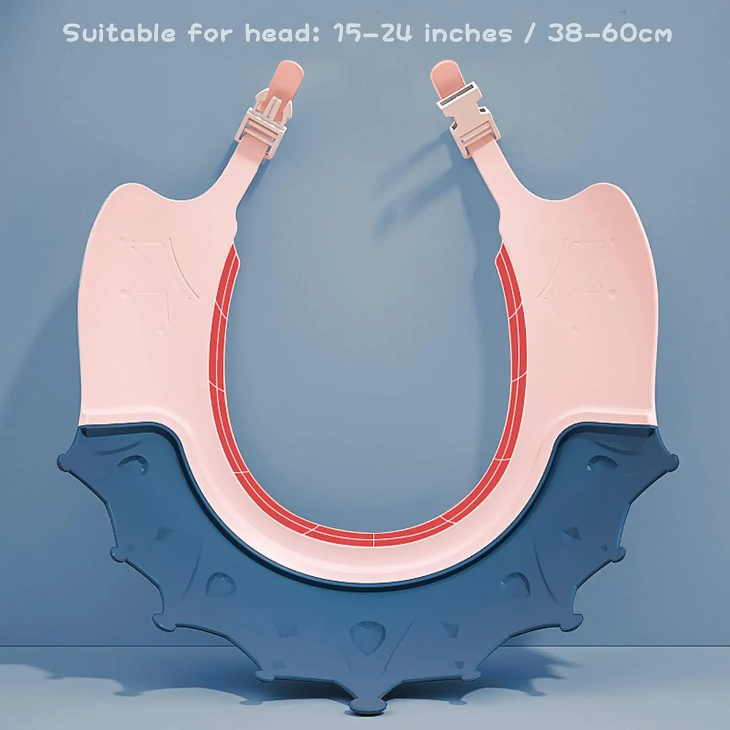 Cute crown shape Adjustable baby shower cap waterproof safe silicone protection bathing shampoo hat for protector head eye ear