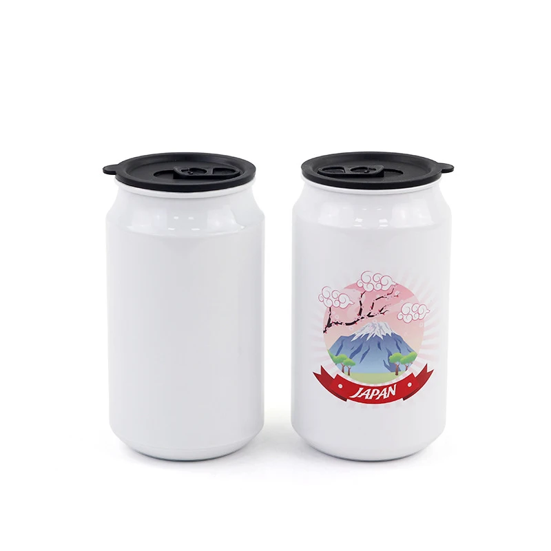 Bb068 персональная портативная чашка для воды «сделай сам», 350 мл, алюминиевый чайник с пустым покрытием, термотрансферные банки, сублимационная чашка