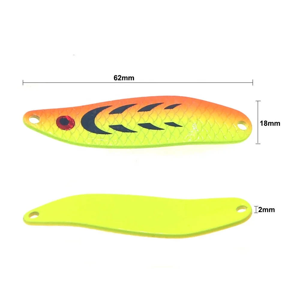 HISTOLURE Fishing Lure Metal Spoons Hard Lures 62mm10g Treble Hook Salmon Bass Metal Bait Artificial Wobblers Spinner SequinsJig