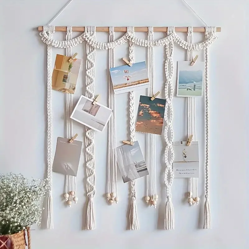 New Style Handmade Cotton Tapestry Storage Rack Wall Hanging Tapestry for Decoration Home