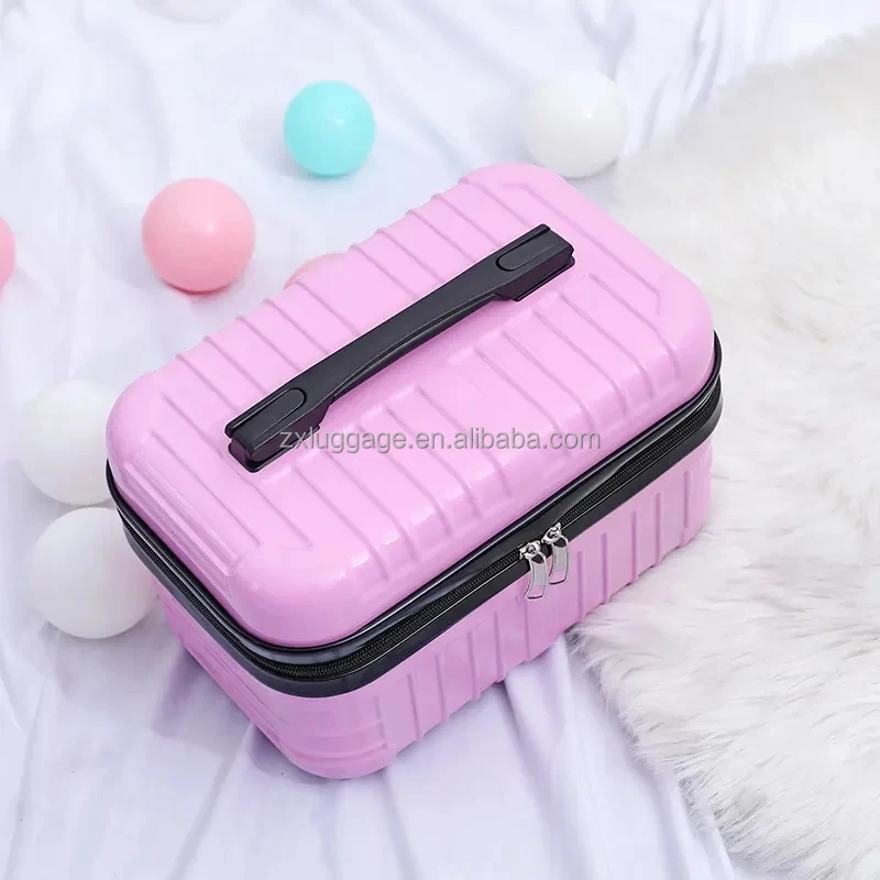 abs pc material luxury cosmetic bag 16inch mini make up bags cosmetic case