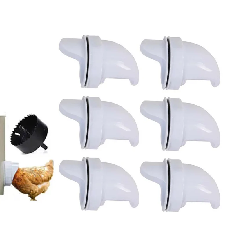 DIY Chicken Feeder Poultry Feeder with Rain Proof Feeders Kit for Buckets, Troughs, Barrels