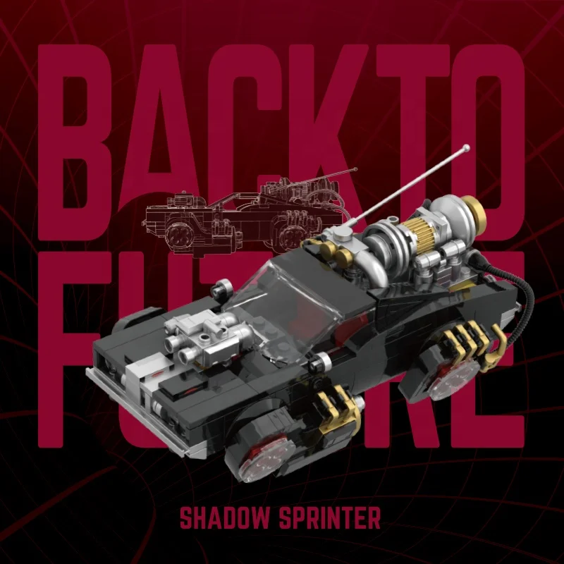 Small car toys Super Sports Car Model Building Block Sets Container display box Assembly boys toys car