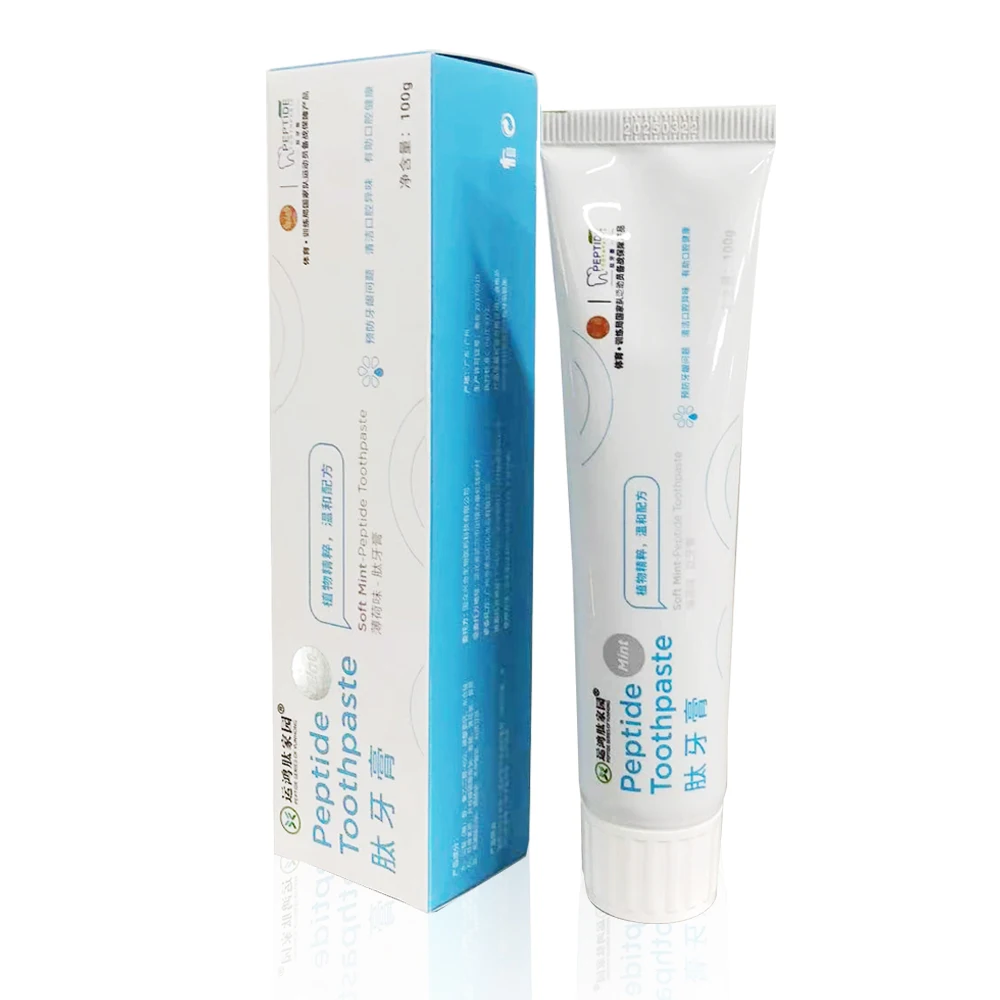 Custom Tooth Paste Peptide Bodybuilding Soft-Mint Flavor Teeth Whitening Tooth Paste