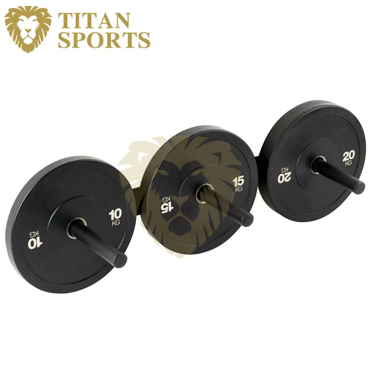 Weight Bumper Plate Wall Storage Rack Gym Studio Mounted Poles