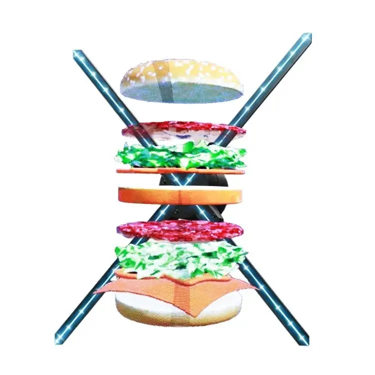 65cm Style Hologram LED Display 3D Holographic Fan for Advertisinghologram fan 3d holographic display