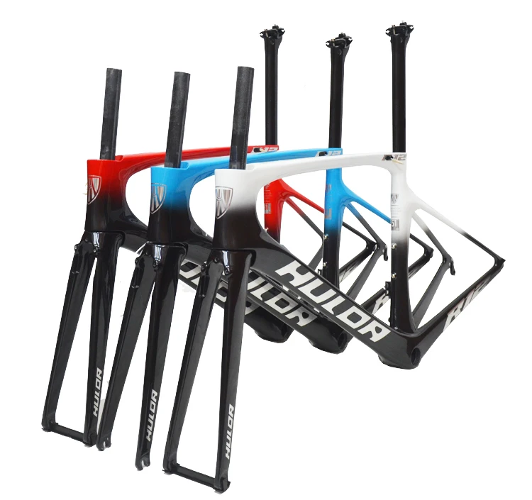 Chinese Factory Customized 700C New HULDA Bicycle Frames Carbon Fiber RoadBike Road Bike Frame