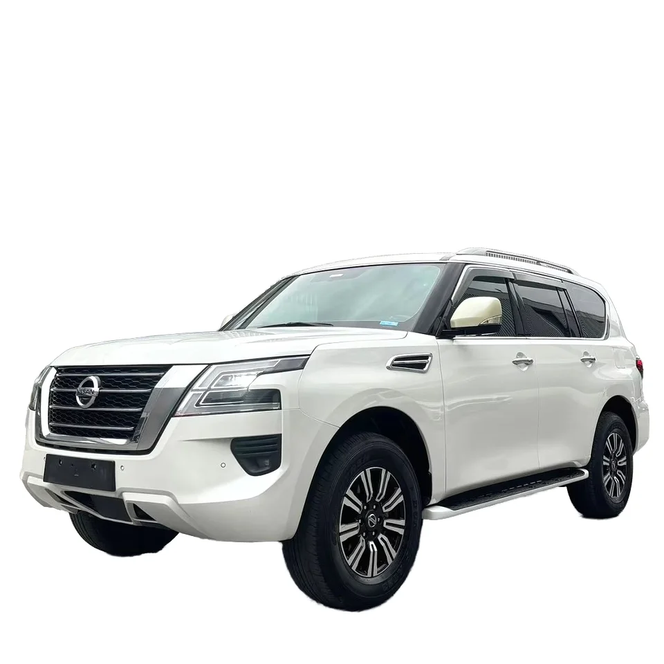 Nissan Patrol V6 4.0L AWD Подержанный бензиновый внедорожник с панорамным Люком кожаные сиденья R20 шины конфигурации FWD