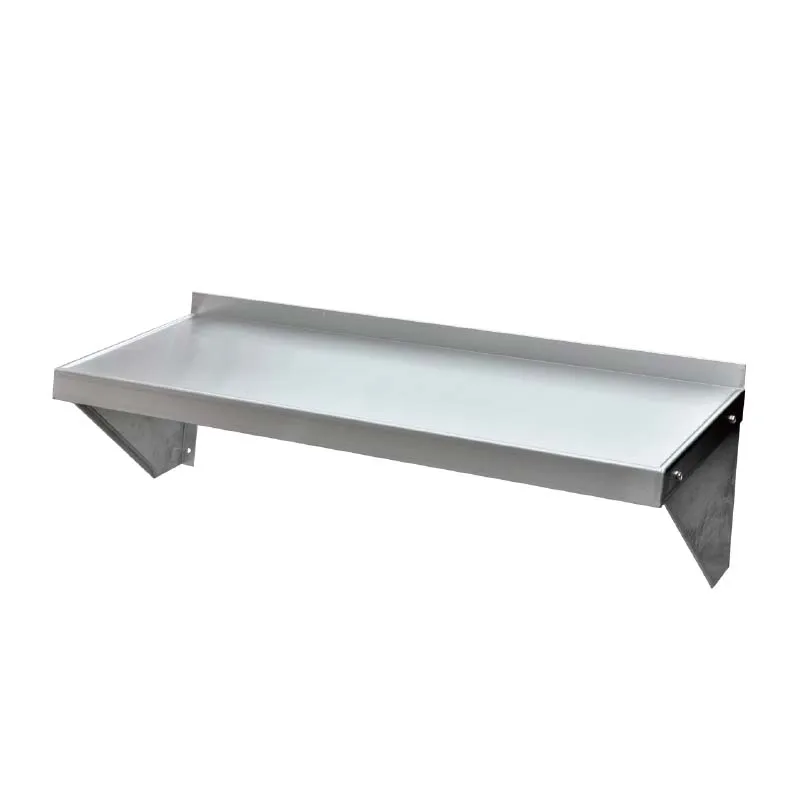 Однотонная оцинкованная стальная настенная одинарная полка для дома отеля кухни