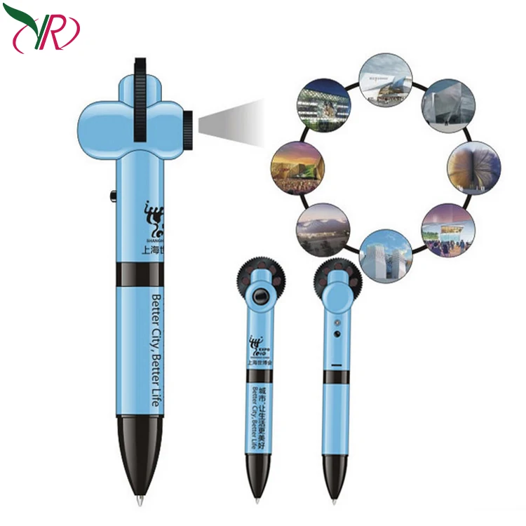 Free Samples Customized Logo Led Projector Pen / Full Image Projector Pen Projector Logo Led Ballpoint Pen