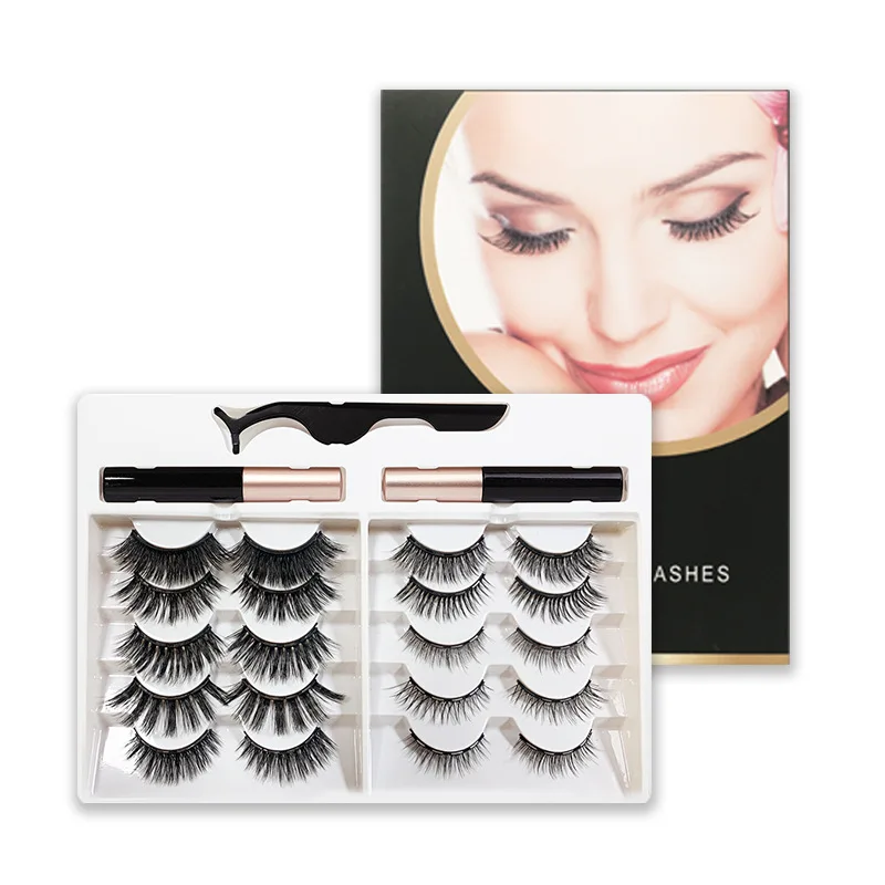 
False eyelashes wholesale custom packaging box 2020 hot selling false eyelash packaging box false eyelash tiny magnet 