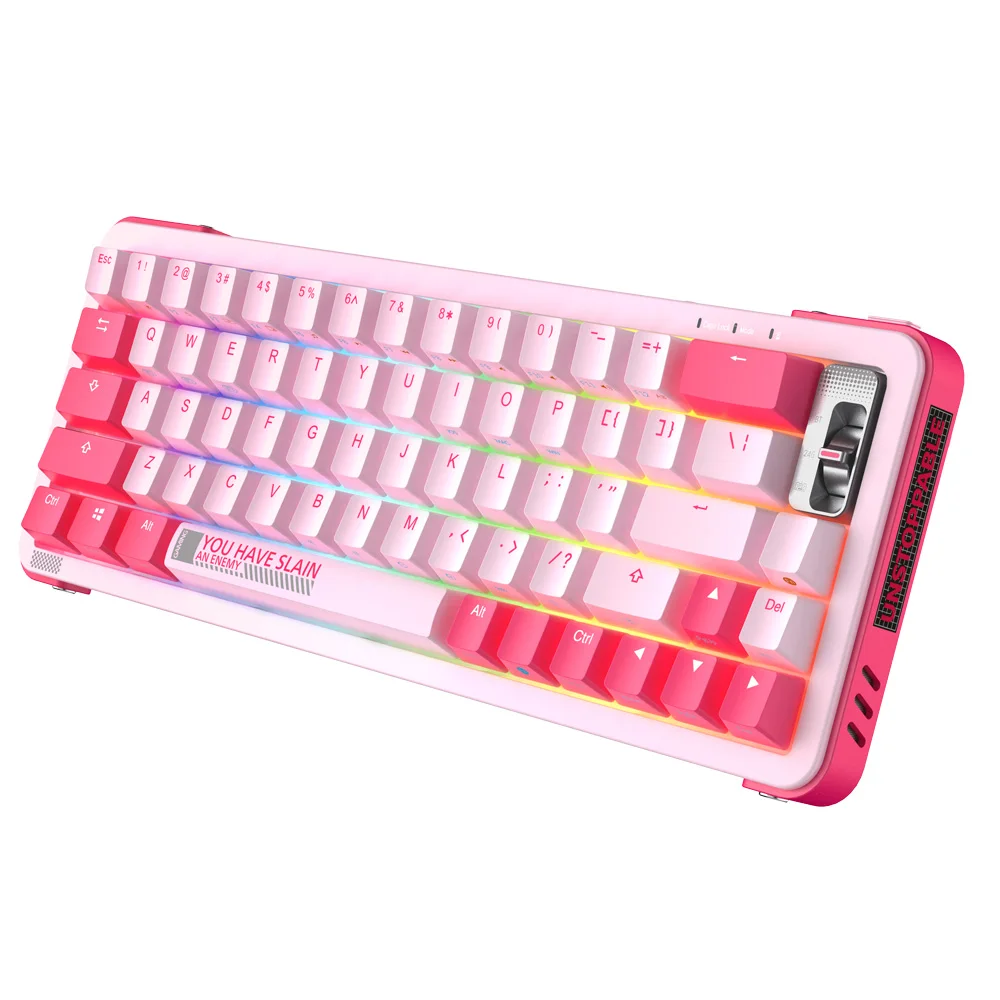 Hot Swapping Switches and rechargeable Mechanical Keyboard with All keys Anti-Ghosting and Programmable with Marco definition