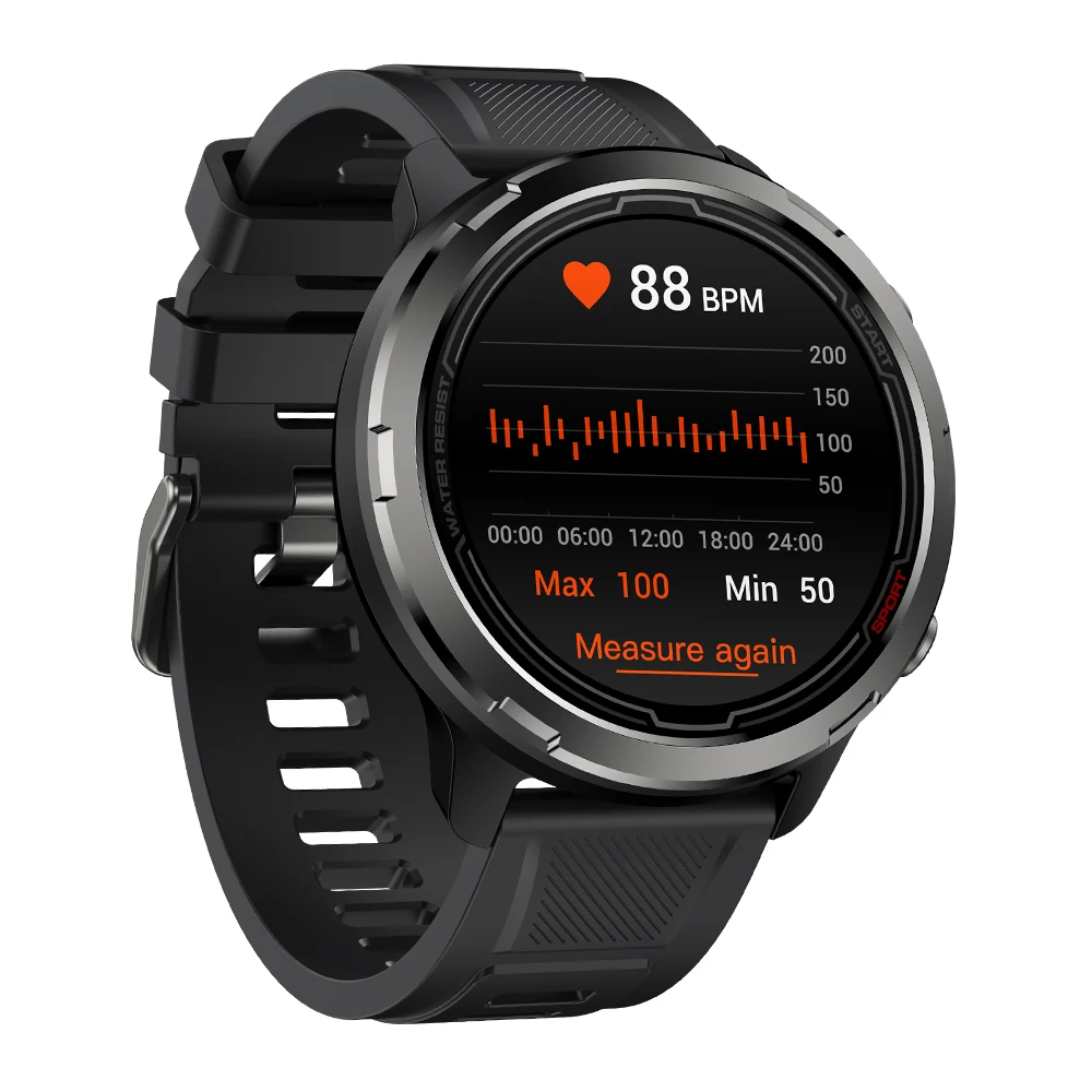 Смарт-часы Zeblaze Stratos 2 Lite с GPS пульсометром и тонометром