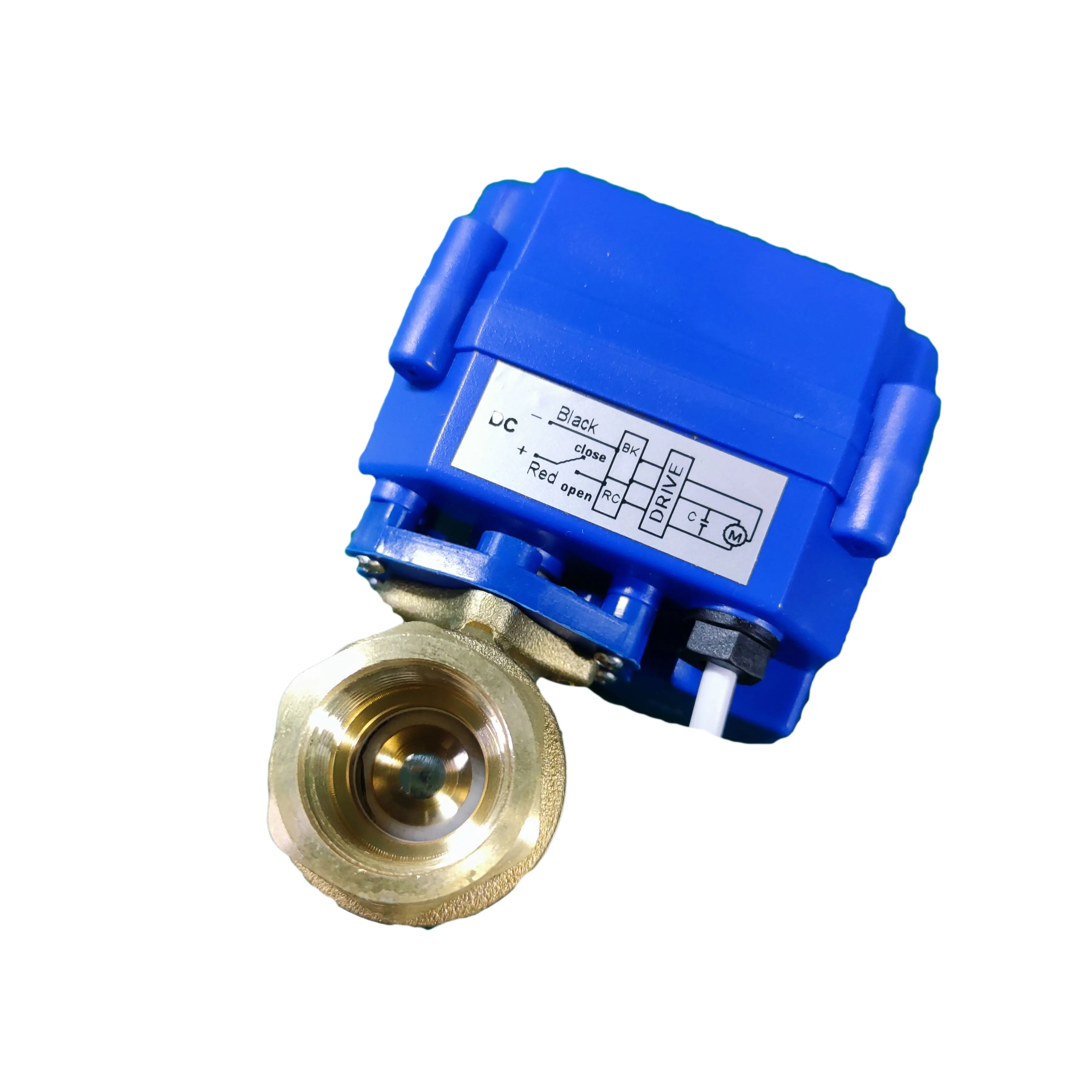 Hot Seal AC220V DC24V electric ball valve 2 Way Brass Valve 15 20 25mm Water Control Motorized Valve with Actuator fo irrigation