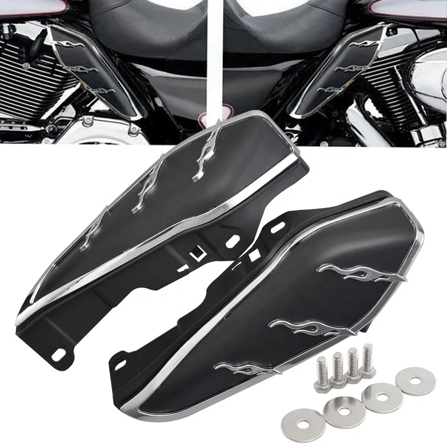 Motorcycle Mid-Frame Air Deflector Heat Shield For Harley Touring Electra Street Glide Road King CVO Limited FL FLTR FLHX