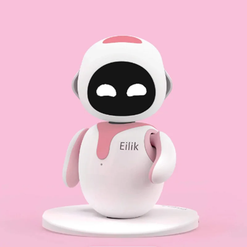 Popular Pink Eilik emo toy interaction robot, a cute intelligent companion of pet robot, accompany dest toy