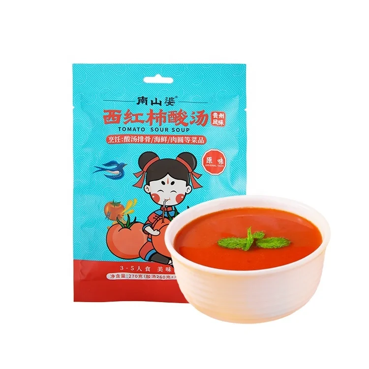 NANSHANPO wholesale mini manufacturers sauce 13ml*50 bulk packets bags en sachets ketchup tomato sour soup