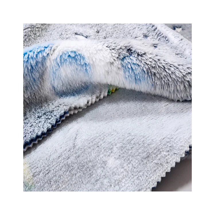 2024 Manufacturer Soft Plush Comfort Sleepwear Luminous Print Flannel Fleece Fabric